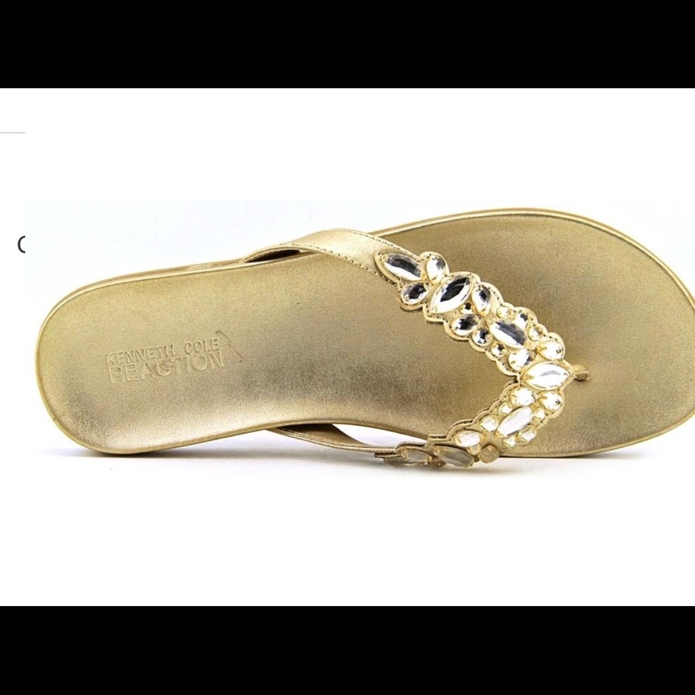 Kenneth Cole gold sandals